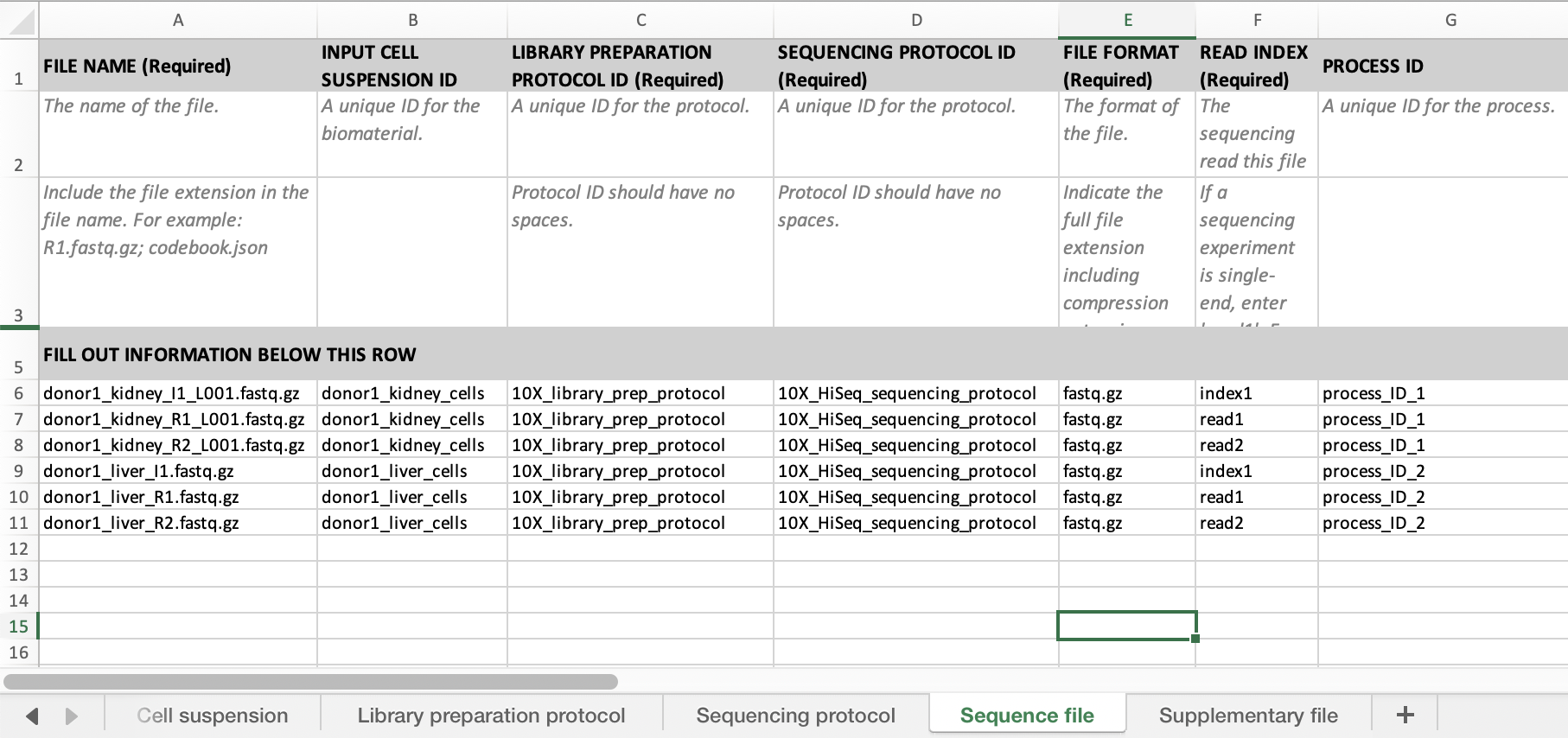 Sequencing file tab - process id 1